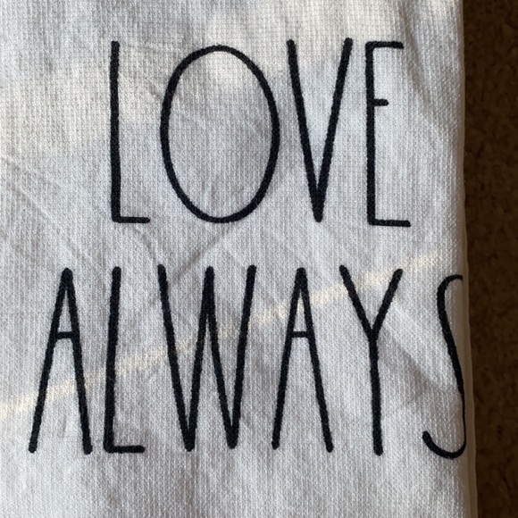 LAST 1 NEW Rae Dunn Love always pride heart towels - Picture 3 of 6